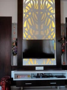 Read more about the article beautiful tv unit with cnc design