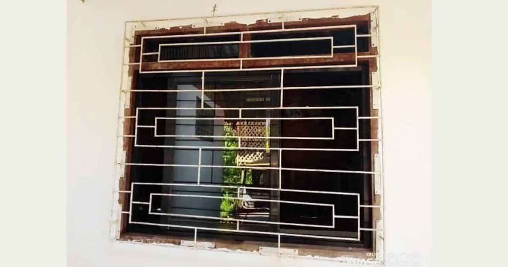 Window with grill